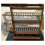 FOLDING SHOE RACK & KNICK KNACK RACK