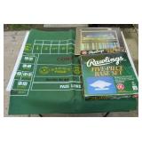 POKER TABLE FELT & BASEBALL BASES