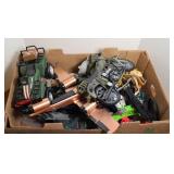 BOX OF ASSTD MILITARY & OTHER TOYS
