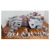 STAR WARS AT-TE W/ (20) ACTION FIGURES