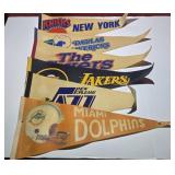 (5) NBA BASKETBALL PENDANTS & MIAMI DOLPHIN