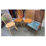 (6) NON MATCHING CHAIRS