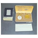 ZIPPO LIGHTER & BICENTENNIAL POCKET WATCH