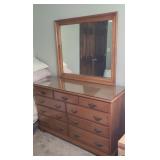 MAPLE DRESSER W/ MIRROR