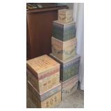 (2) SETS OF NESTING TREASURE BOXES