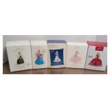 (5) HALLMARK BARBIE ORNAMENTS
