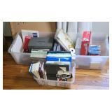 (3) TOTES OF OFFICE SUPPLIES
