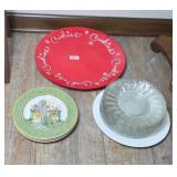 HALLMARK LARGE COOKIE PLATTER & MORE