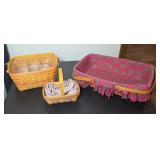 (3) LONGABERGER BASKETS