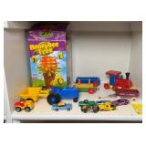 HOTWHEELS, WOODEN TRAIN, & MORE