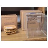 JW LONGABERGER MINIATURE CAKE BASKET W/ CASE