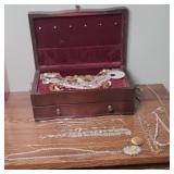 JEWELRY BOX W/ NECKLACES