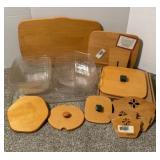 (6) LONGABERGER LIDS, INSERTS, & PROTECTORS
