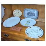 WILTON BREAD PLATE, PLATTER, & PLATERS