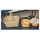 (3) LONGABERGER BASKETS