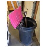 SHOVEL, LEVEL, SAW, & OTHER TOOLS
