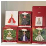 (6) HALLMARK BARBIE ORNAMENTS