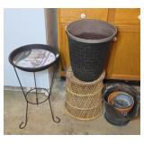 PLANTERS, BIRD BATH & MORE