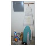 LAUNDRY & CLEANING SUPPLIES W/ IRONING BOARD