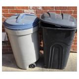 (2) TRASH CANS