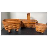 (3) LONGABERGER BASKETS