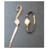 (2) GOLD PLATED WATCHES
