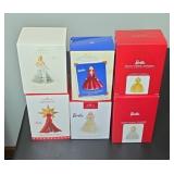 (6) HALLMARK BARBIE ORNAMENTS