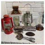 (2) LANTERNS, (2) CANDLE HOLDERS & MORE