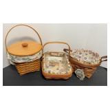 (3) LONGABERGER BASKETS