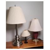 (3) SMALL LAMPS