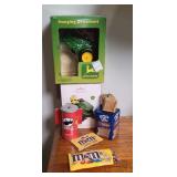 JOHN DEERE ORNAMENTS & CANDY AD ORNAMENTS