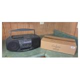 SONY BOOMBOX & GARDEN EDGING