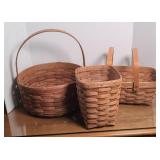 (3) LONGABERGER BASKETS
