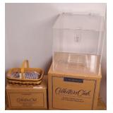 JW LONGABERGER MINIATURE GATHERING BASKET W/ CASE
