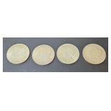 (4) SILVER PEACE DOLLARS