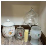 GOOSE COOKIE JAR & COVERED SERVING PIECES
