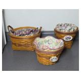 (3) LONGABERGER BASKETS