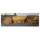 (3) LONGABERGER BASKETS