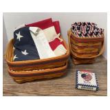 (3) LONGABERGER BASKETS
