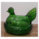 GREEN HEN ON NEST (ALT LOC)