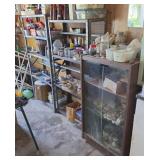 (2) RACKS & GLASS DOOR CABINET (ALT LOC)