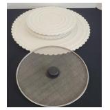SPLATTER SCREEN & CAKE DECORATING STAND