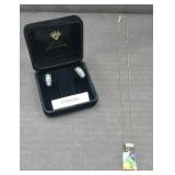 STERLING SILVER EARRINGS & NECKLACE