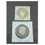 (2) EISENHOWER SILVER DOLLARS