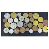 FOREIGN COINS & TOKENS