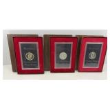 (3) EISENHOWER PROOF SILVER DOLLARS