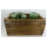 WOOD CRATE WITH COKE BOTTLES
