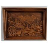 WOOD LOOK  PRESSED 3D LODGE SCENE (ALT LOC)