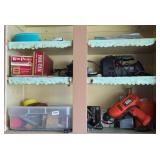 POWER TOOLS & CONTENTS OF CABINET (ALT LOC)