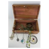 COSTUME JEWELRY IN KERN & SONS LANE CHEST